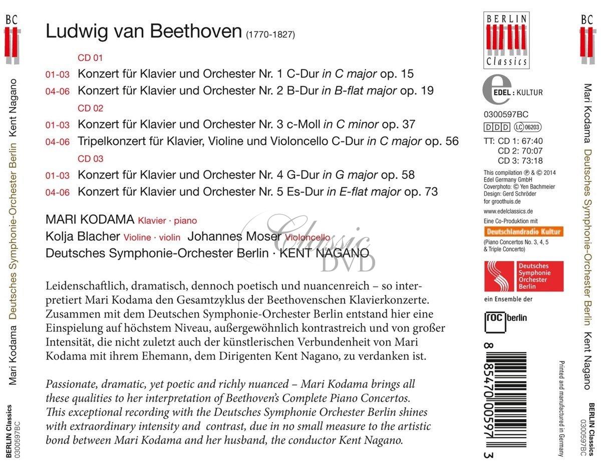 BEETHOVEN Piano Concertos 1-5 (3CD)