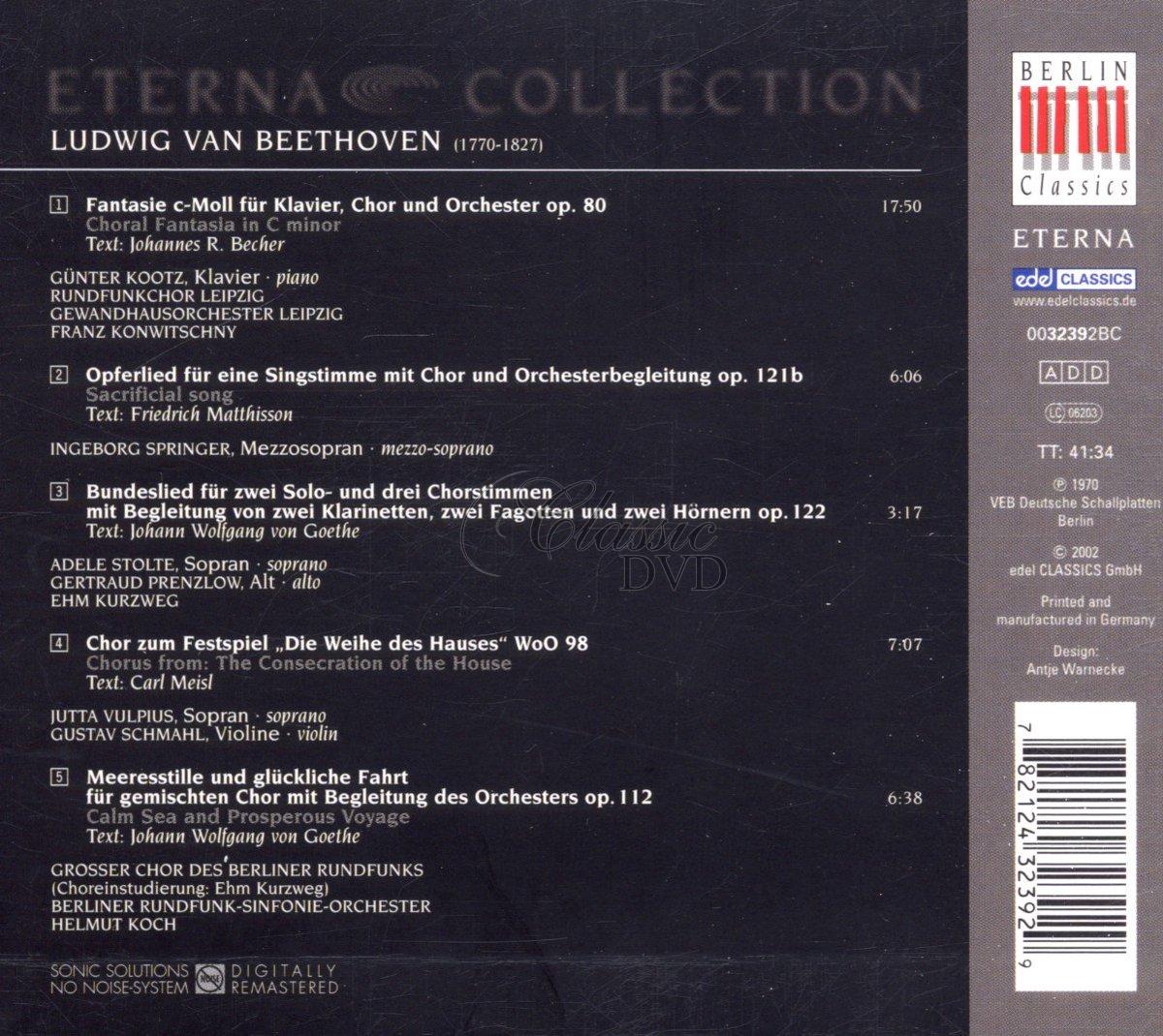 Ludwig van Beethoven: Choral works (CD)