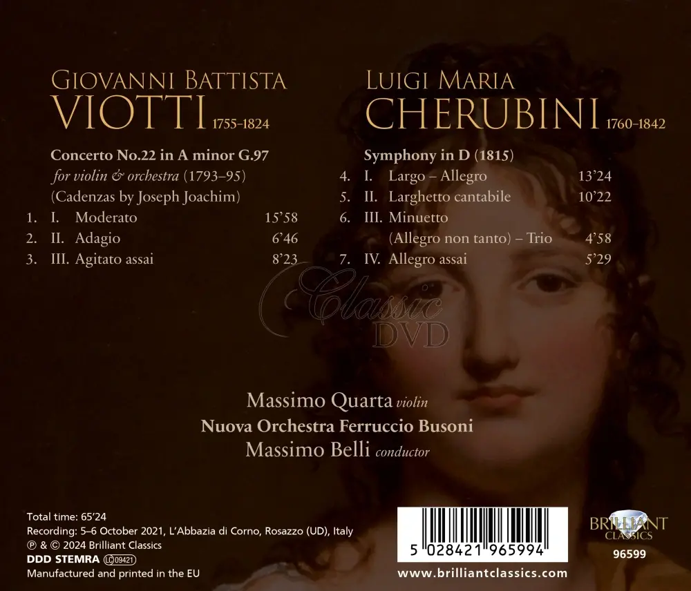 Viotti: Violin Concerto No.22 / Cherubini: Symphony in D (CD)