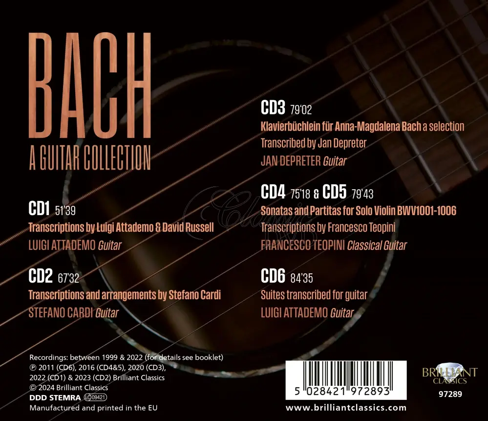 BACH: A Guitar Collection (6CD)