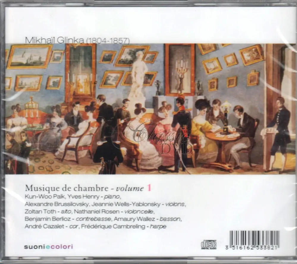 MIKHAIL GLINKA Chamber Music Vol.1 (CD)