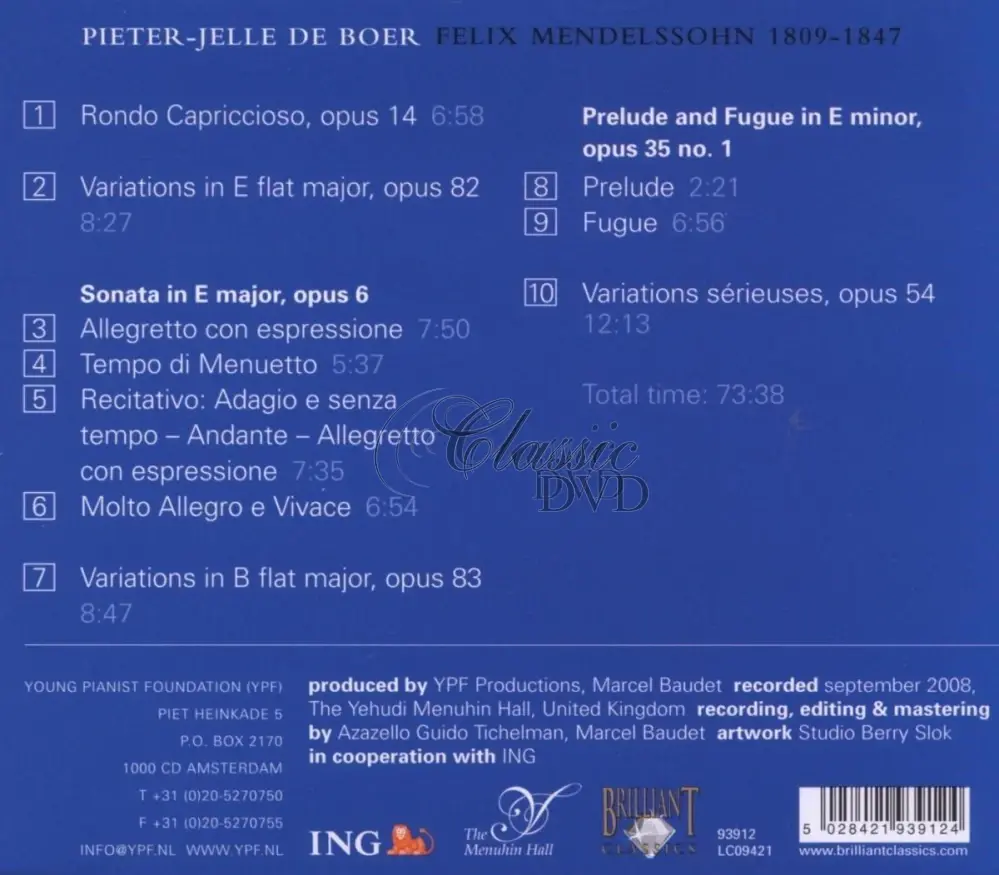 Mendelssohn: Piano Works (CD)