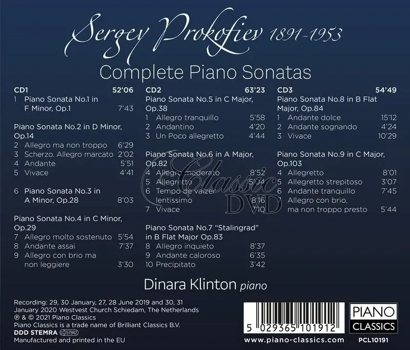 Prokofiev: Complete 9 Piano Sonatas (3CD)