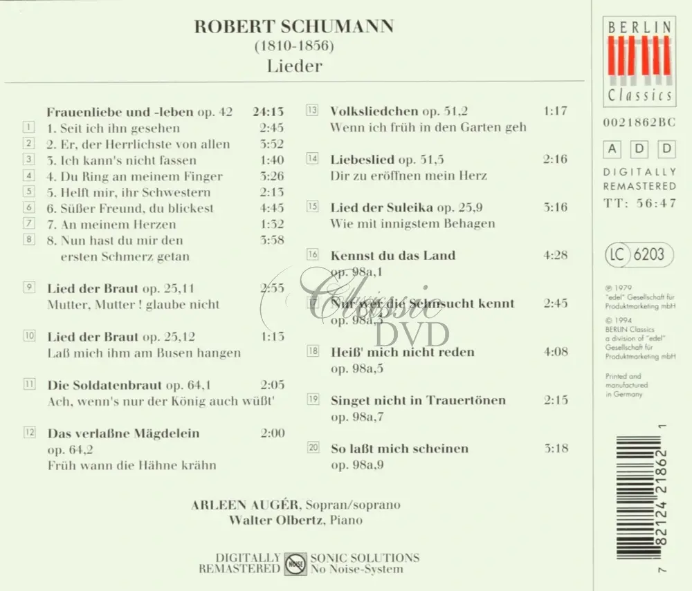 Robert Schumann: Frauenliebe & Leben op.42 (CD)