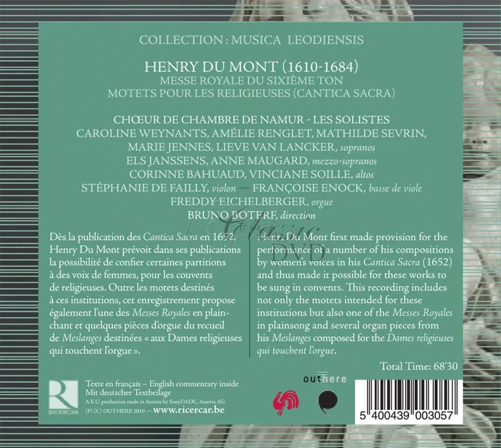 Henri Dumont: Pour Les Dames Religieuses (CD)
