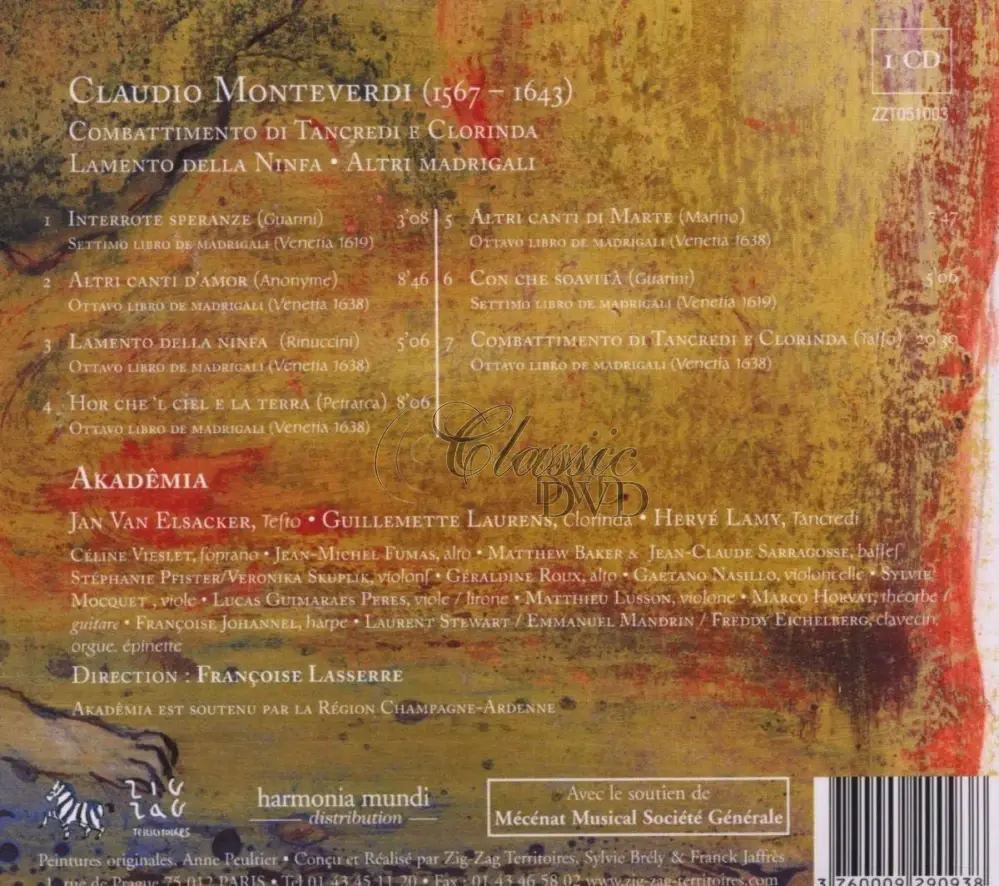 Claudio Monteverdi: Madrigali (CD)