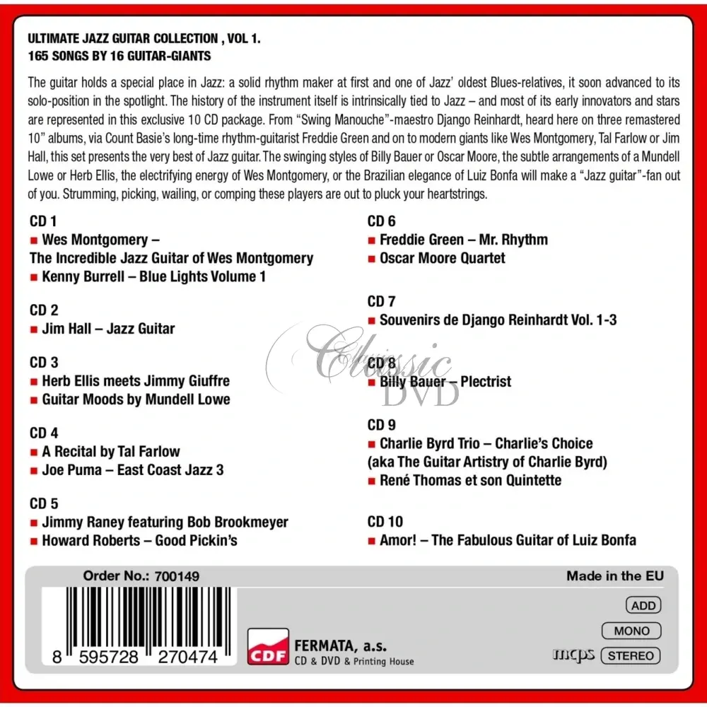 Jazz Guitar: Ultimate Collection - 16 Original Albums (10CD)