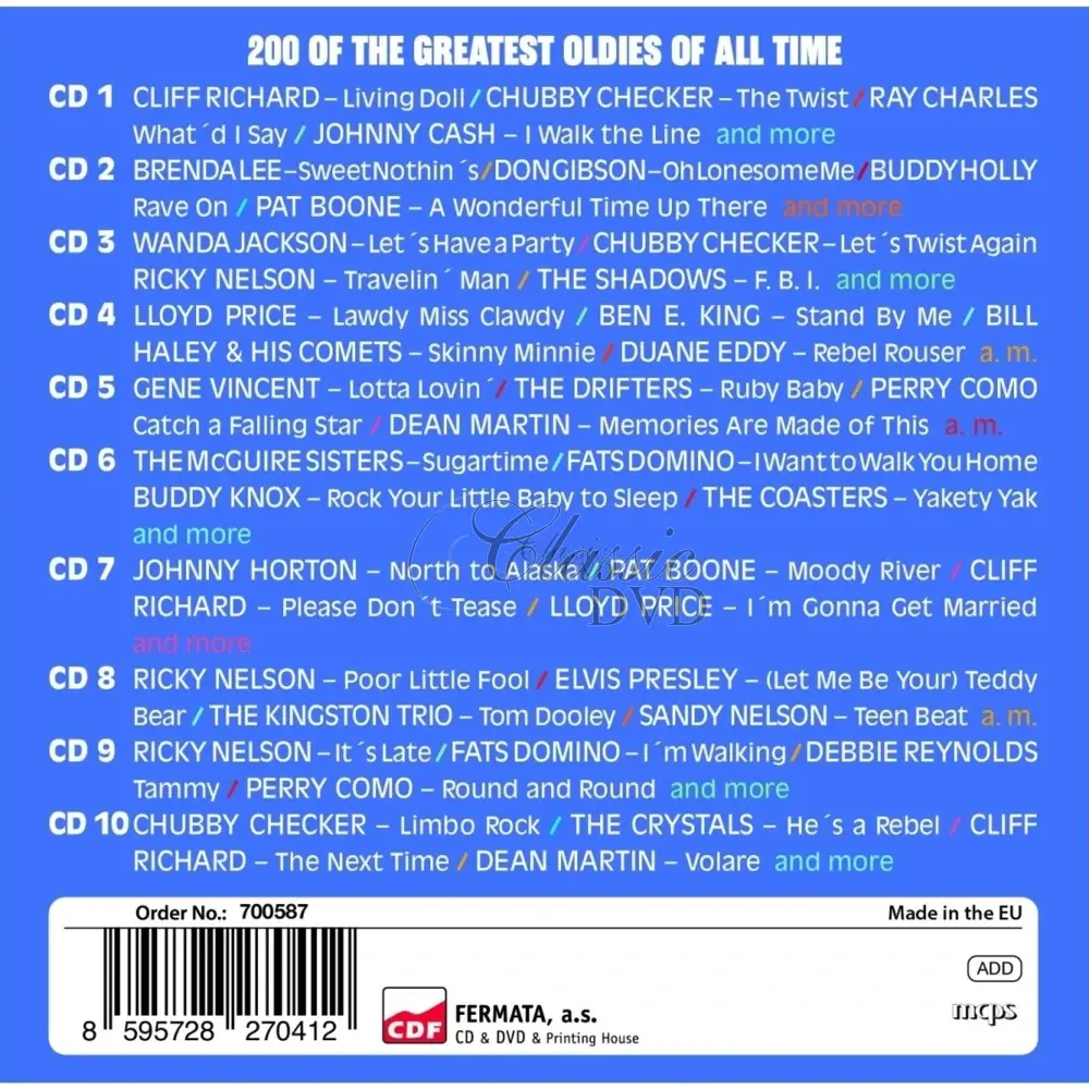 The Great Big Oldie Jukebox - The Best Of Oldies (10CD)
