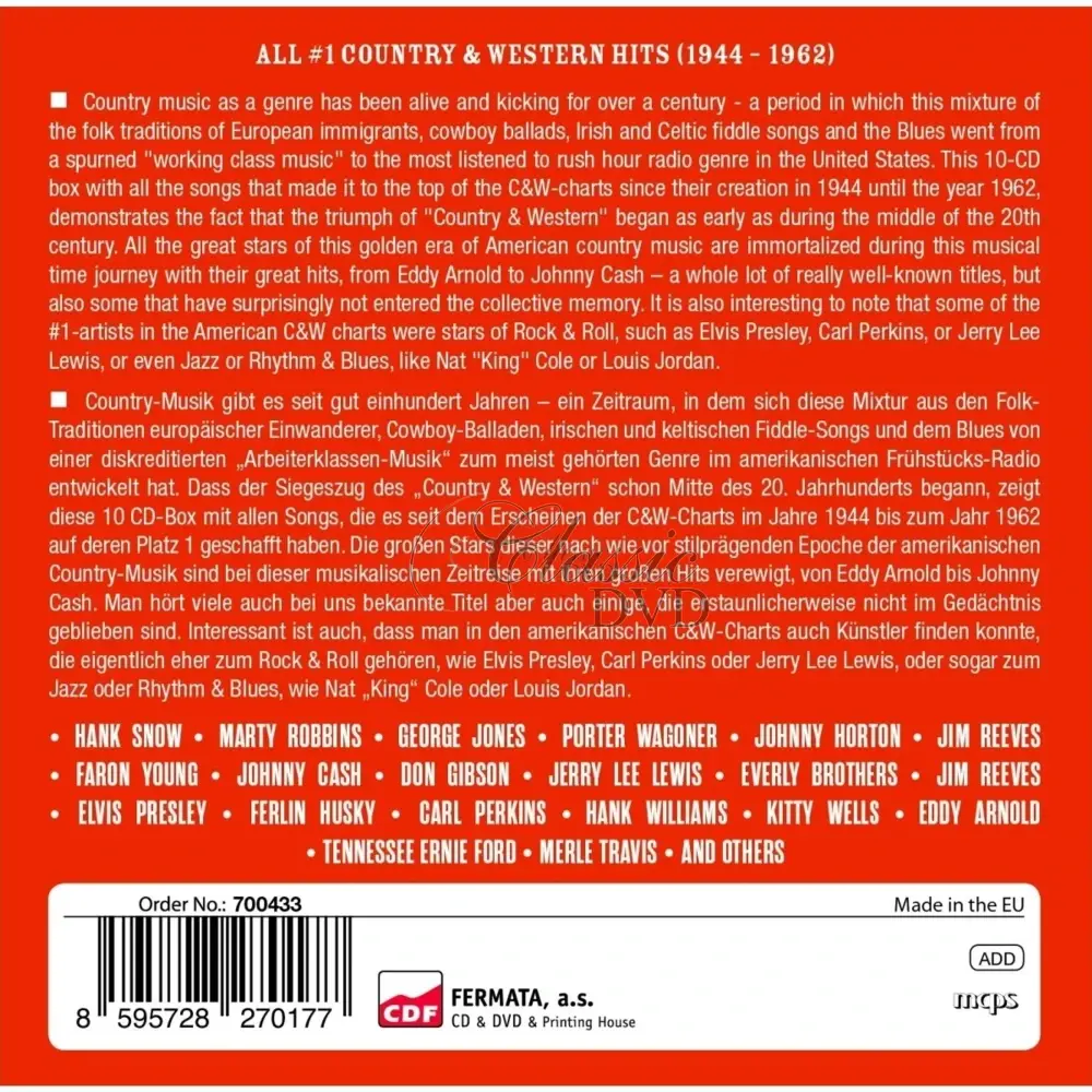 Country & Western - 200 No.1 Hits (10CD)