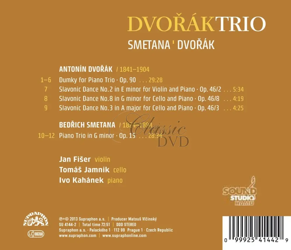 Dvořák Trio: Trio g moll / Slovanské tance, Dumky (CD)