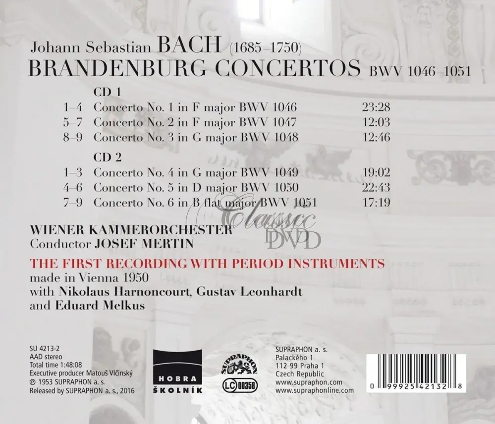 BACH Braniborské koncerty / Brandenburg Concertos (2CD)