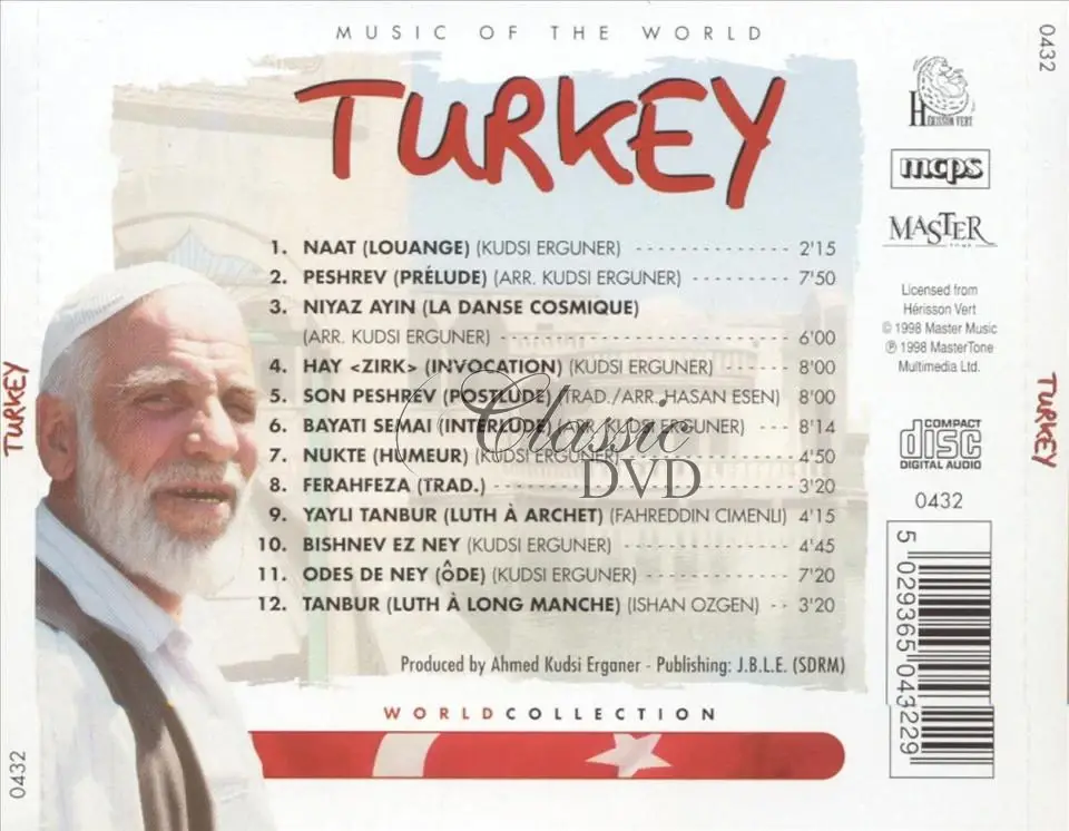 TURKEY: Music Of The World (CD)