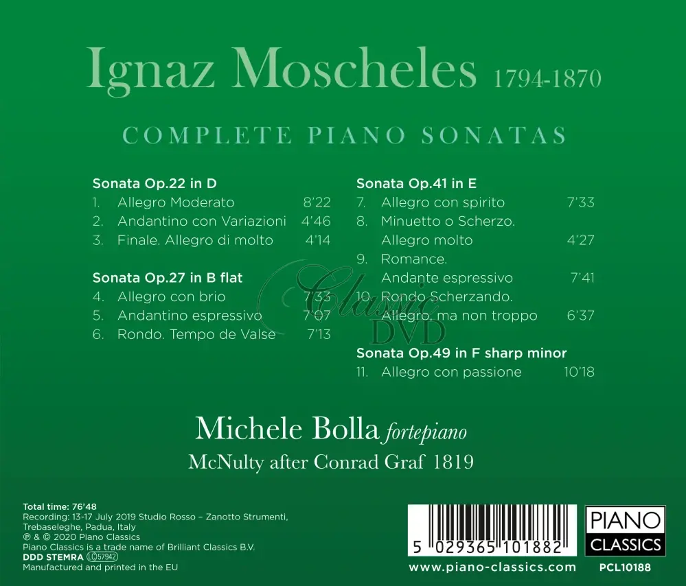 Ignaz Moscheles - Complete Piano Sonatas (CD)