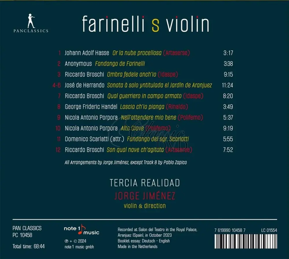 Farinelli´s Violin - Hasse, Porpora, Händel (CD)