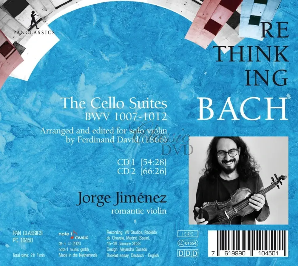 Bach - Rethinking Bach: The Cello Suites - arranged for violin (2CD)