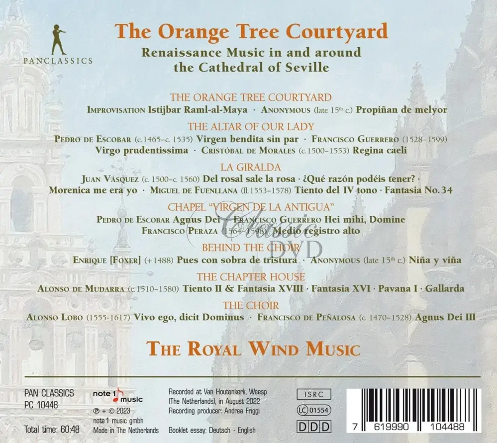 The Orange Tree Courtyard: Renaissance Music in and around the Cathedral of Seville (CD)