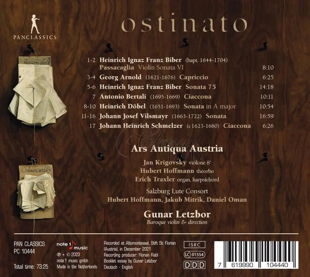 Ars Antiqua Austria - Ostinato (CD)
