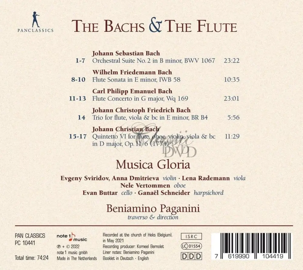 The Bachs And The Flute (CD)