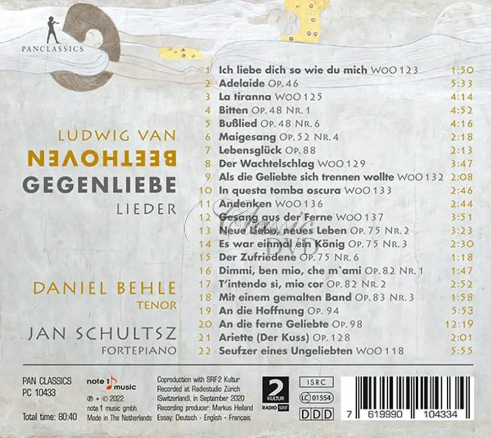 Beethoven: Lieder Gegenliebe (CD)