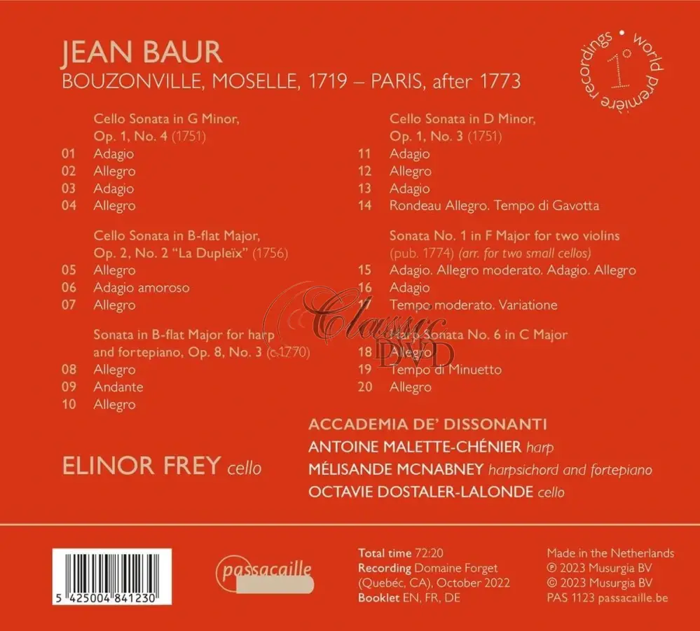 Jean Baur: Chamber Music (CD)