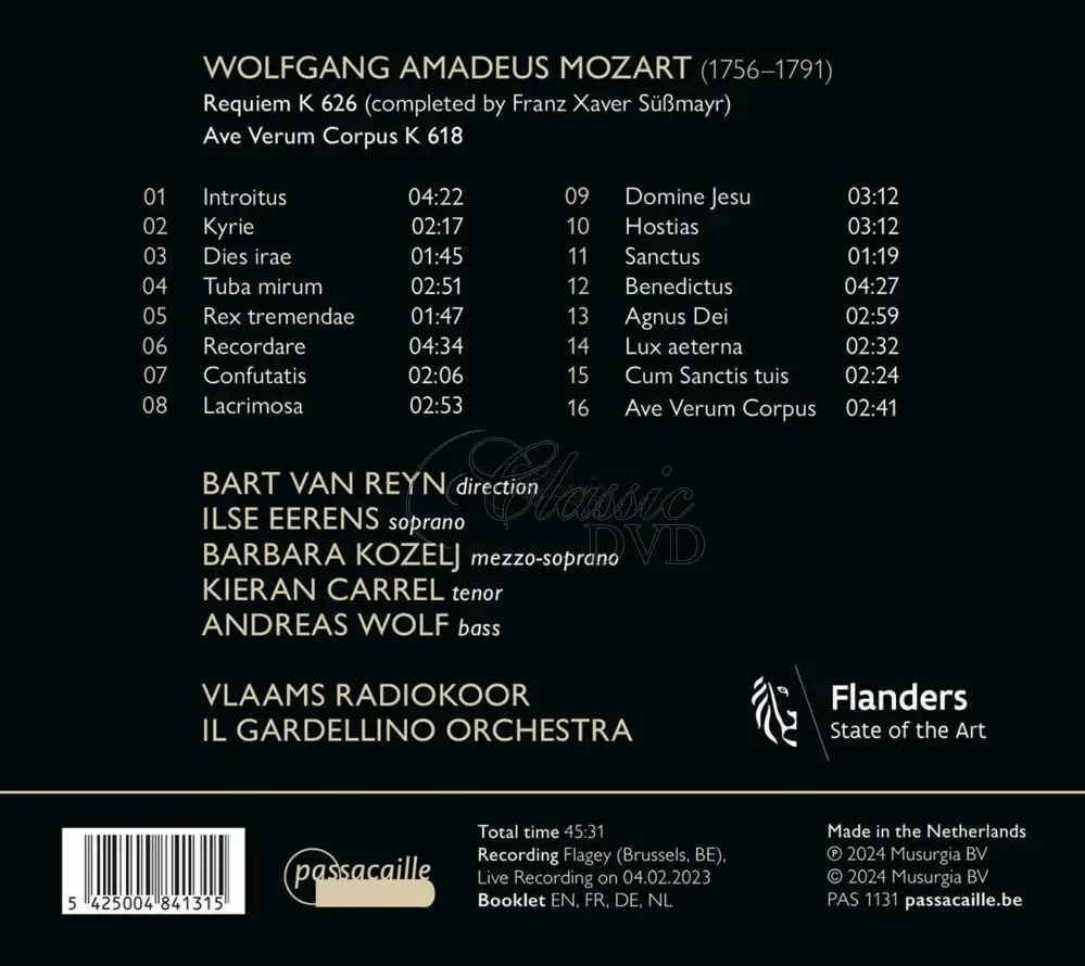 Mozart: Requiem in D minor, K626 / Ave verum corpus, K618 (CD)