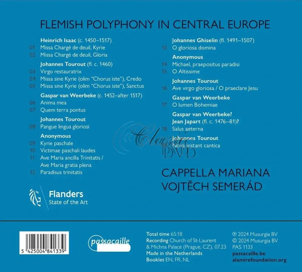 Tourout, Isaac & Weerbeke - Flemish Polyphony in Central Europe (CD)