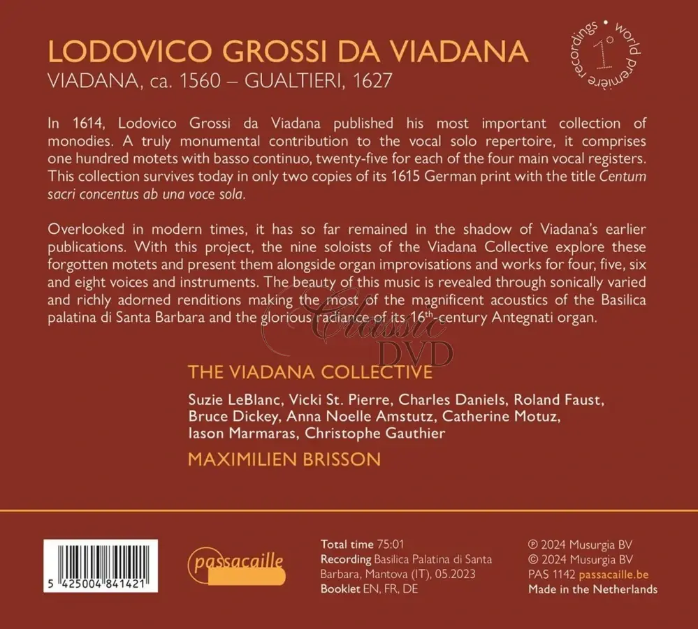 Lodovico Viadana: Sacri Concentus (CD)
