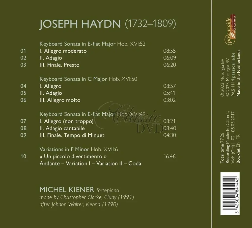 Joseph Haydn: Late Piano Works (CD)