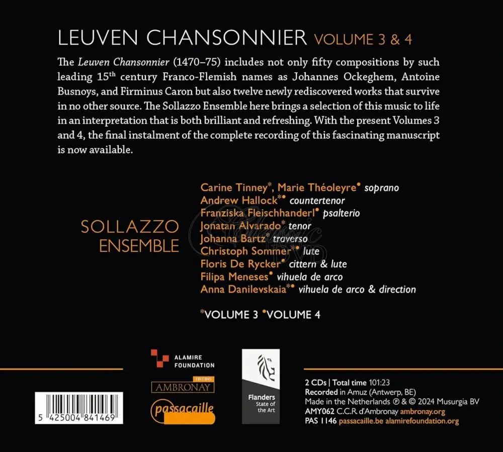 The Leuven Chansonnier Vol.3 & 4: Le Cueur vous demeure (2CD)