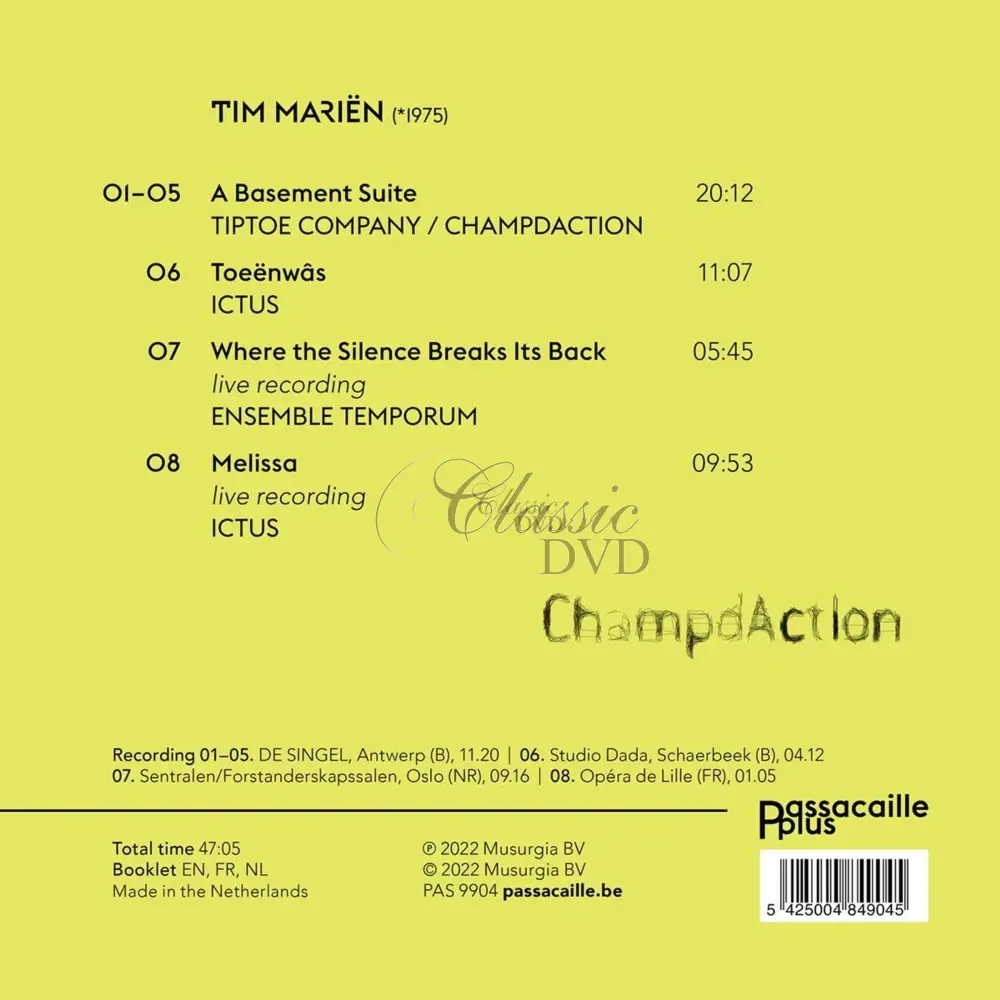Tim Marien: A Basement Suite (CD)