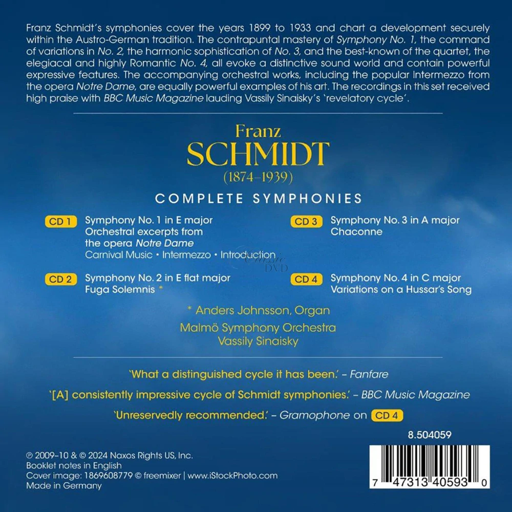 Franz Schmidt - Complete Symphonies (4CD)