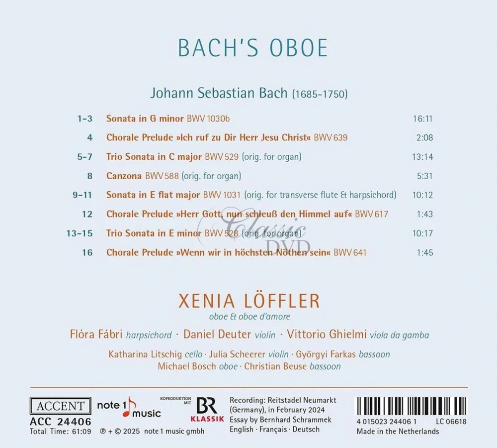 Bach’s Oboe - Xenia Löffler (CD)