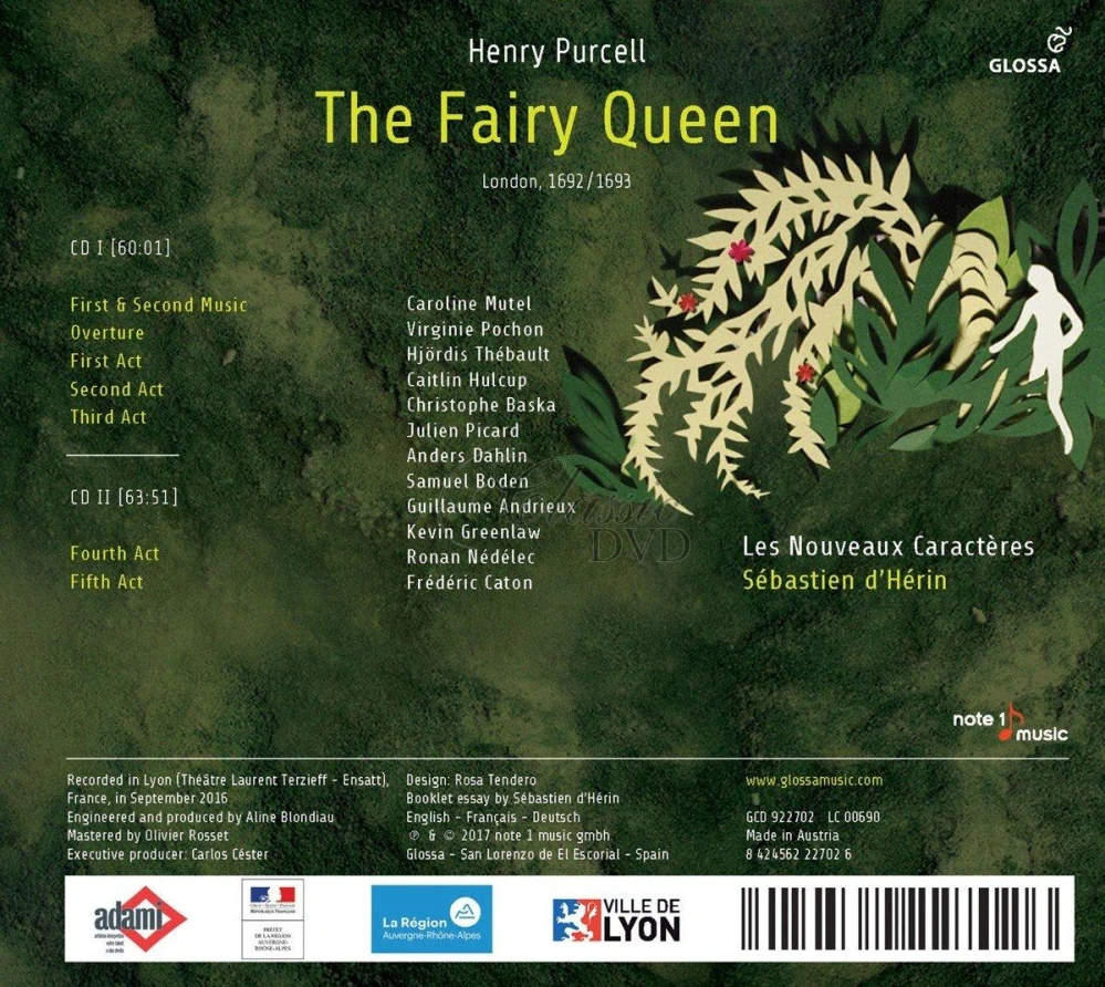 Henry Purcell: The Fairy Queen (2CD)