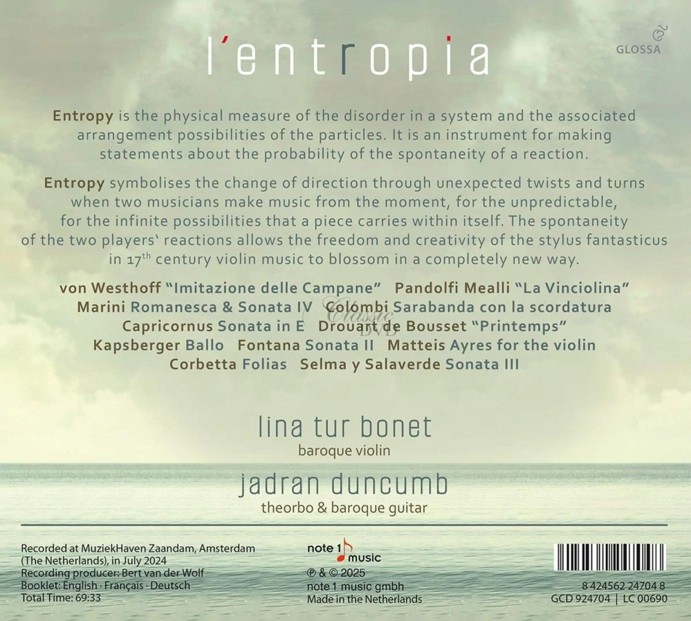 Lina Tur Bonet: L’Entropia (CD)