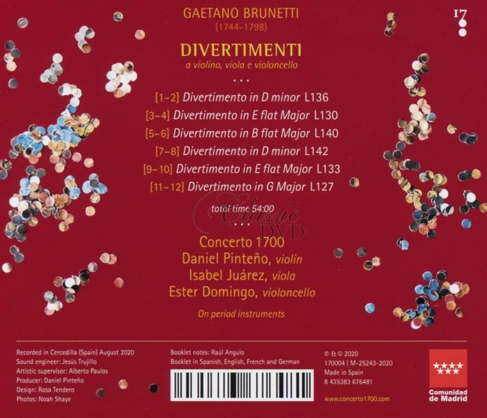 GAETANO BRUNETTI: Divertimenti (CD)