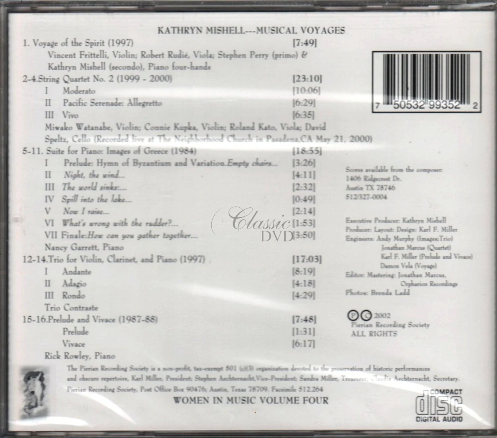 Kathryn Mishell: Musical Voyages (CD)