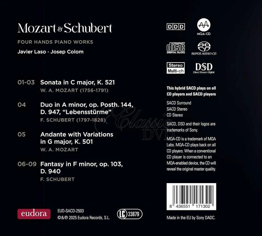 Mozart & Schubert: Piano Works for 4 Hands (SACD)