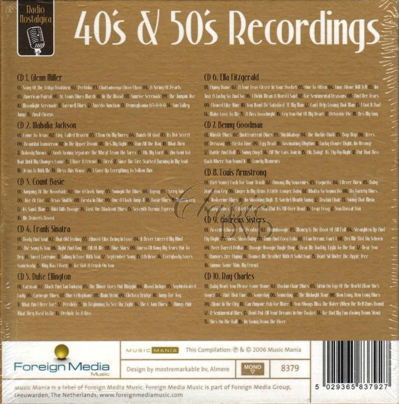 RADIO NOSTALGICA 40 & 50 Recordings (10CD)