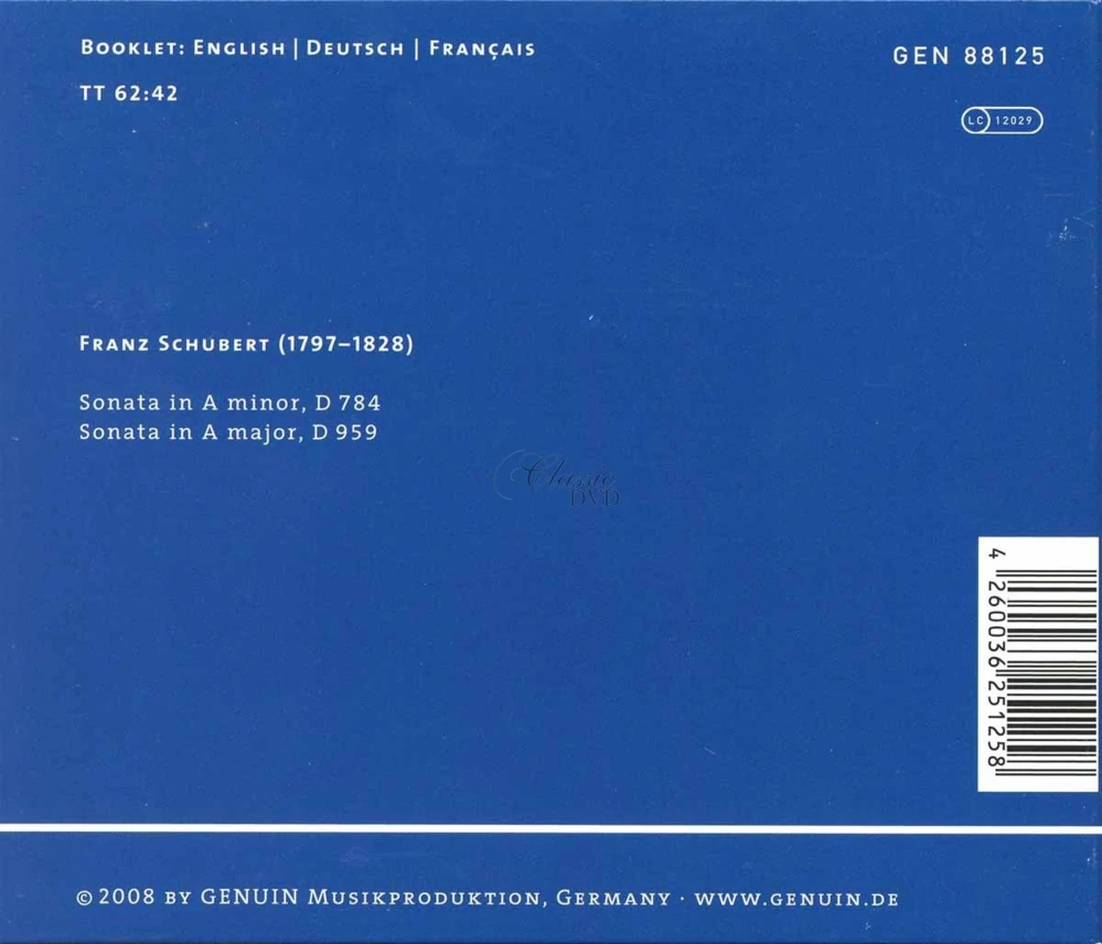 Franz Schubert: Klaviersonaten D.784 & D.959 (CD)