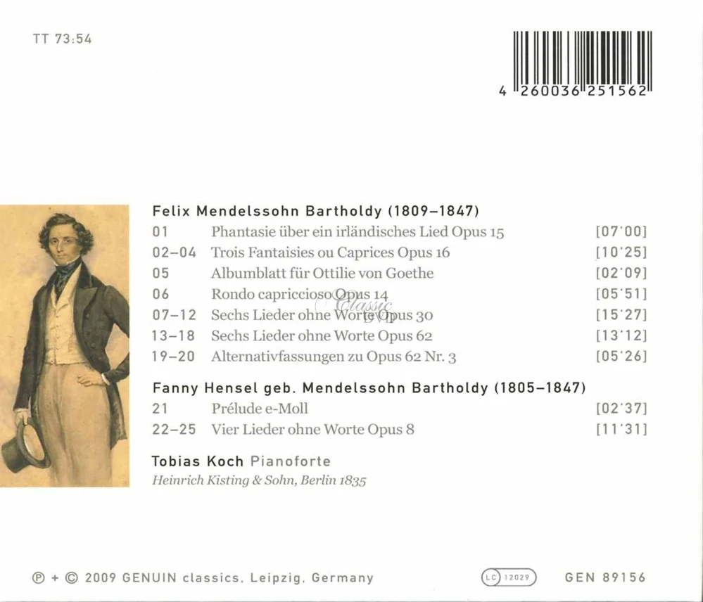Mendelssohn - Piano works (CD)