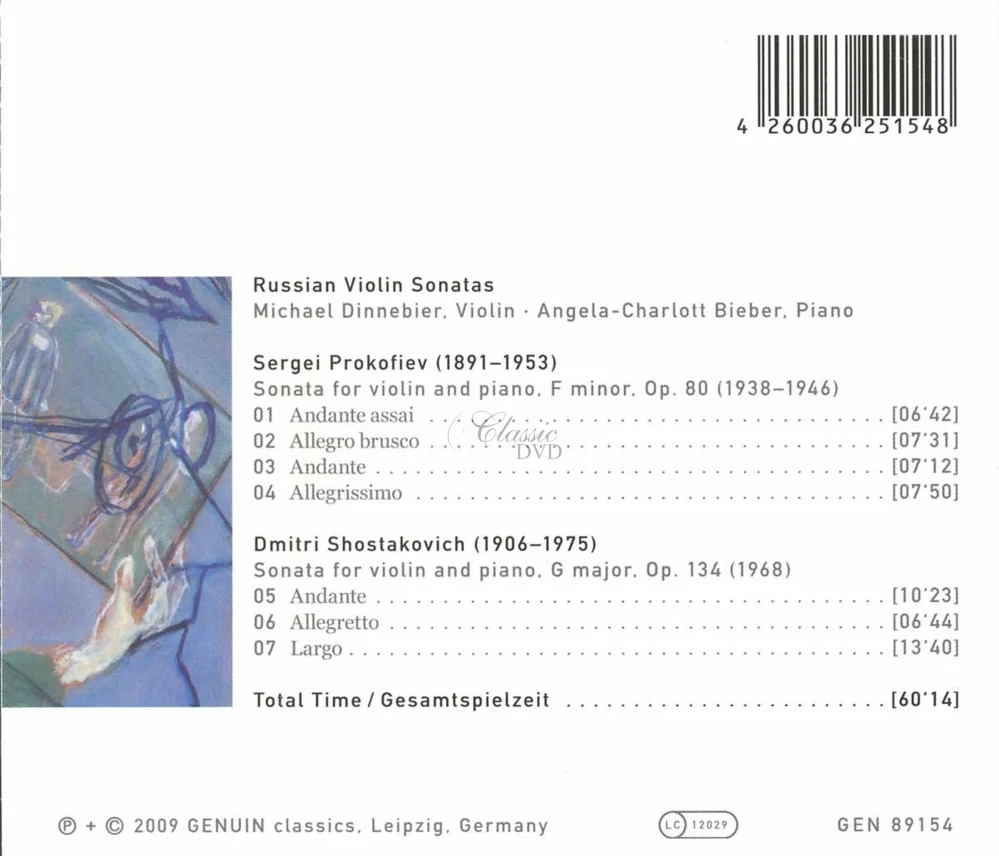 Sergei Prokofiev / Dmitri Shostakovich: Russian Violin Sonatas (CD)