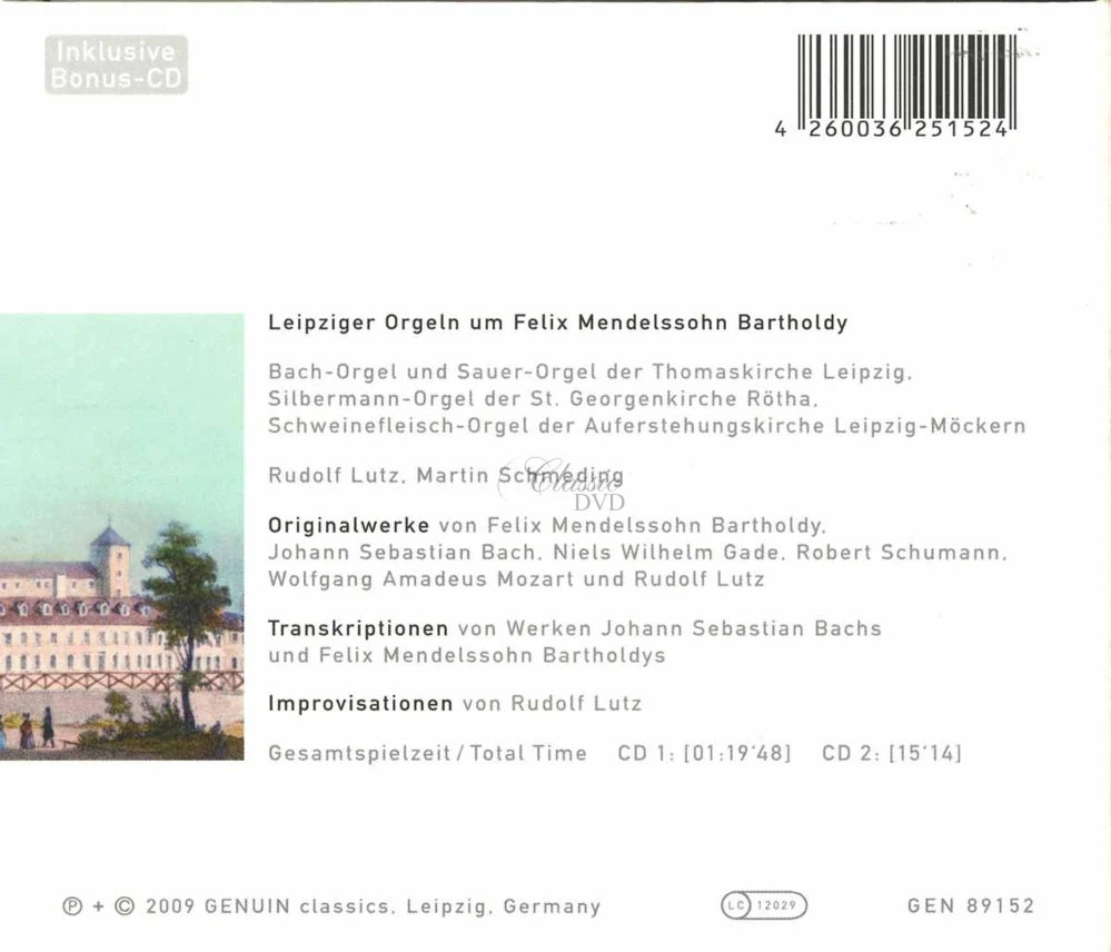 Leipziger Orgeln um Felix Mendelssohn Bartholdy (2CD)
