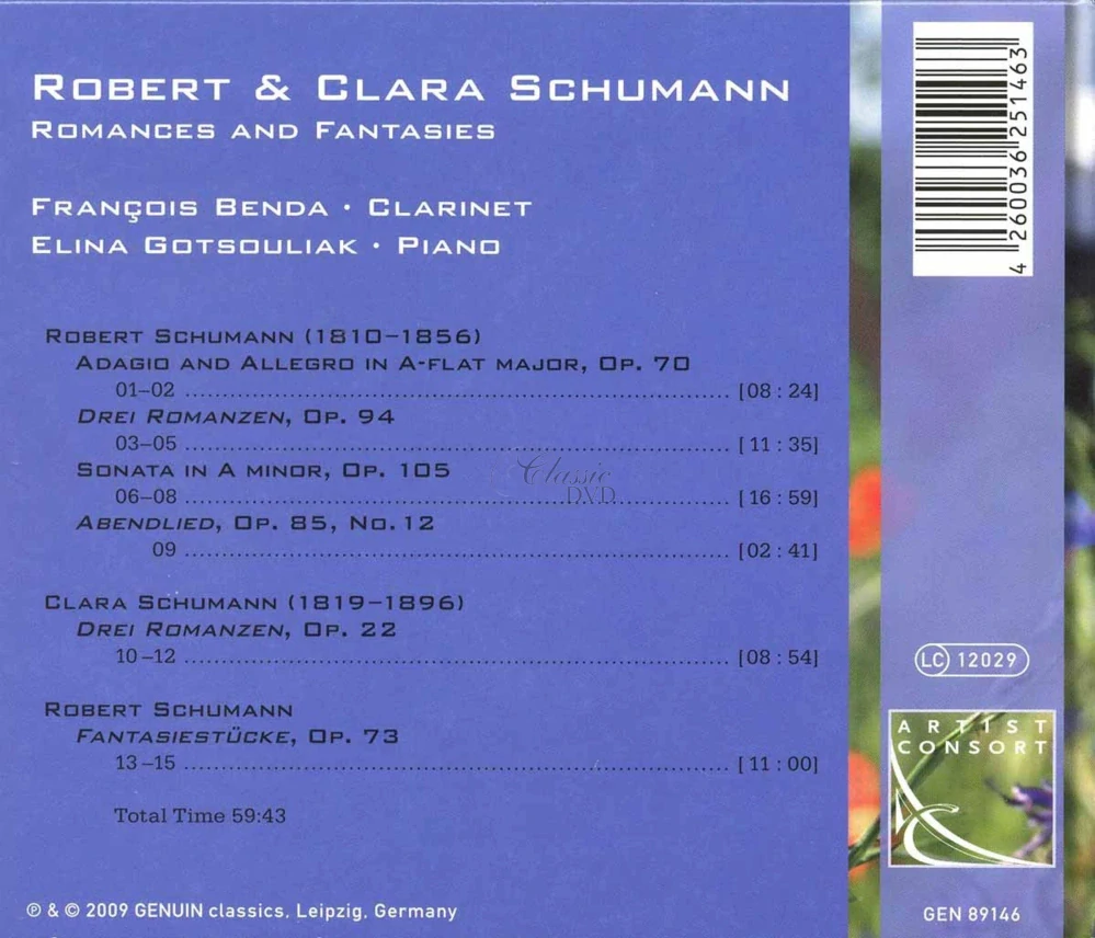 Robert & Clara Schumann - Romances and Fantasias (CD)