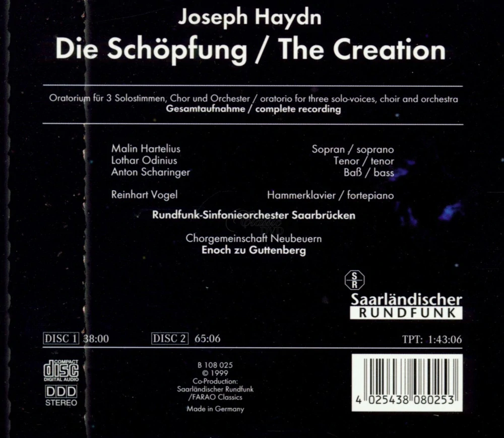 Joseph Haydn: Die Schöpfung - Stvoření (2CD)