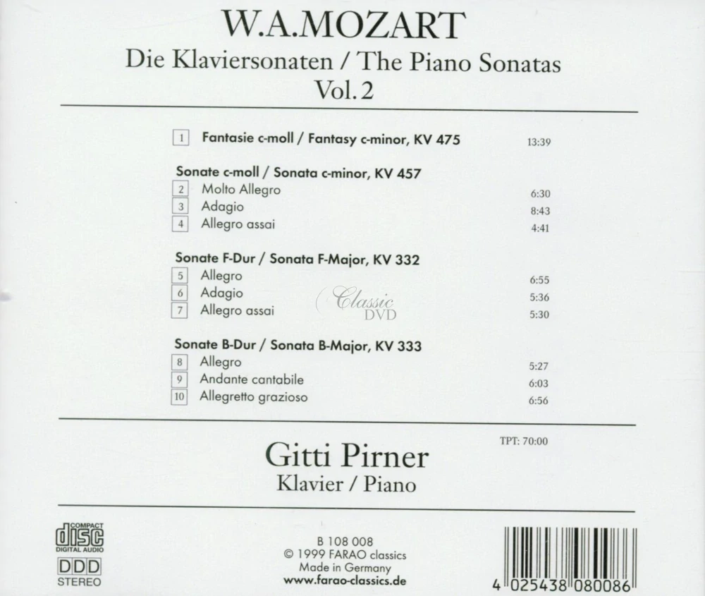 Mozart - Piano Sonatas 12-14 (CD)