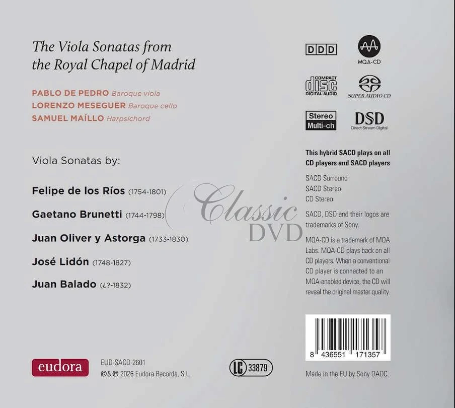 The Viola Sonatas from the Royal Chapel of Madrid (SACD)