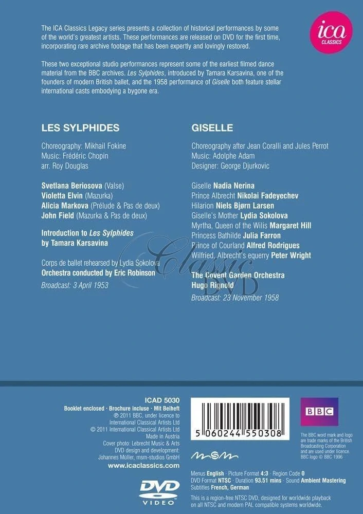 Les Sylphides & Giselle Ballets (DVD)