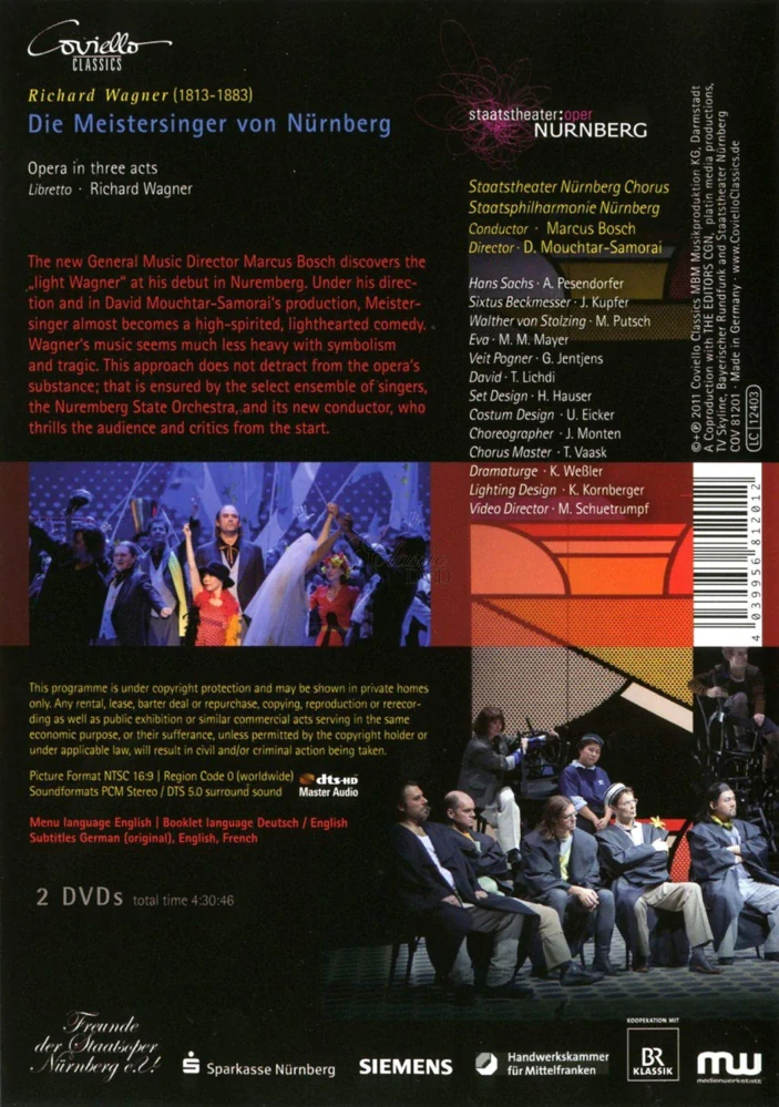 Wagner: Die Meistersinger von Nürnberg - Mistři pěvci Norimberští OPERA (2DVD)