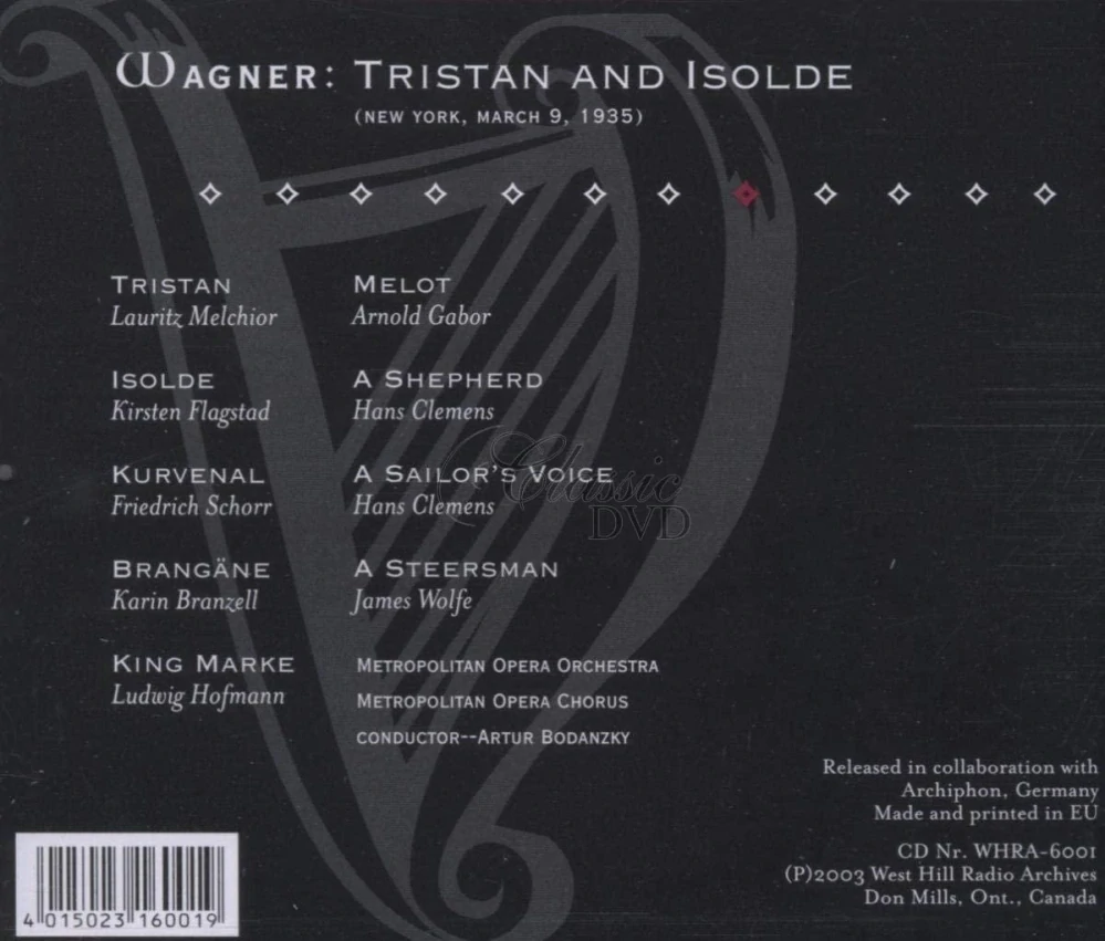 Richard Wagner (1813–1883) - Tristan und Isolde, WWV 90 Opera (3CD)
