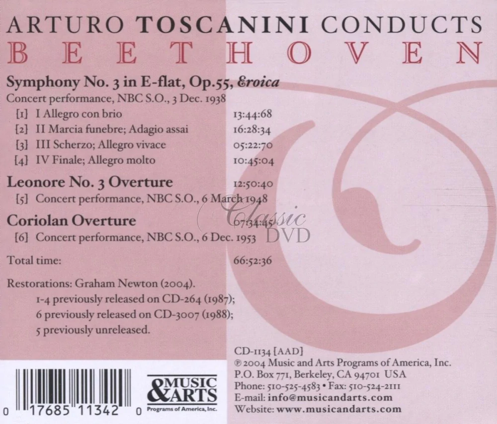 Ludwig van Beethoven: Symphony No. 3 in E flat major, Op. 55 “Eroica” • Overtures (CD)